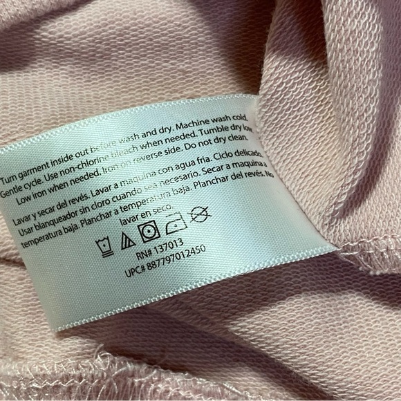 Wild Fox Coffee & Sunshine Crewneck Lightweight Sweatshirt, Pink/Red, Size XL - Picture 4 of 10